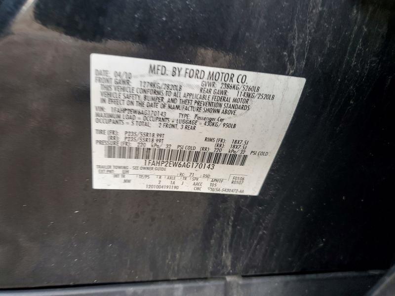 Продаж на аукціоні авто 2010 Ford Taurus, vin: 1FAHP2EW6AG170143, номер лоту: 58928996