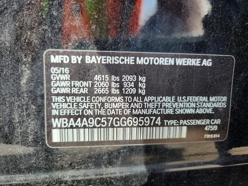 Aukcja sprzedaży 2016 Bmw 428, vin: WBA4A9C57GG695974, numer aukcji: 54427306