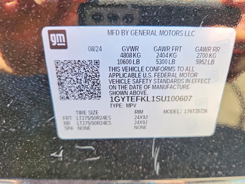 Продажа на аукционе авто 2025 Cadillac Escalade Iq, vin: 1GYTEFKL1SU100607, номер лота: 56294566