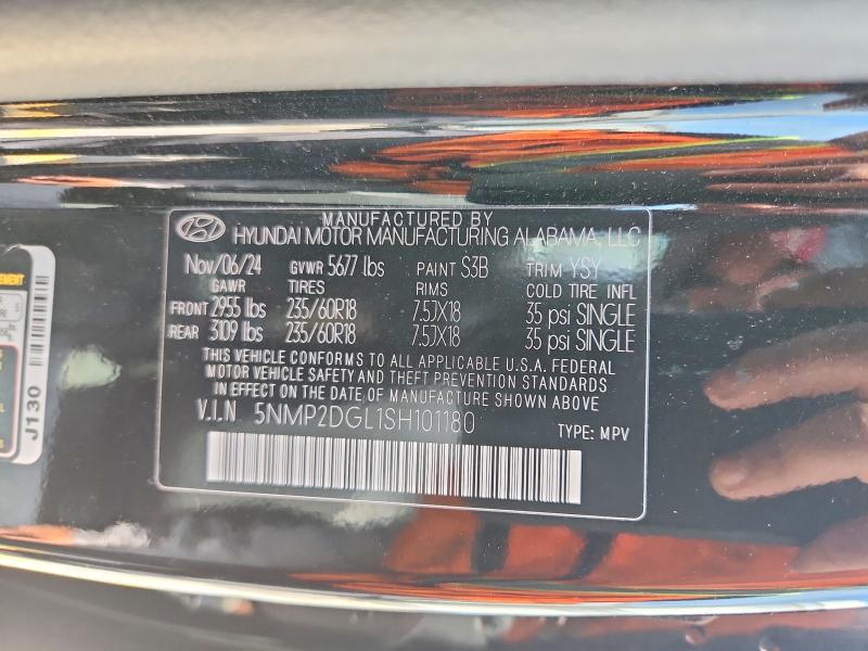 Продажа на аукционе авто 2025 Hyundai Santa Fe, vin: 5NMP2DGL1SH101180, номер лота: 54867266