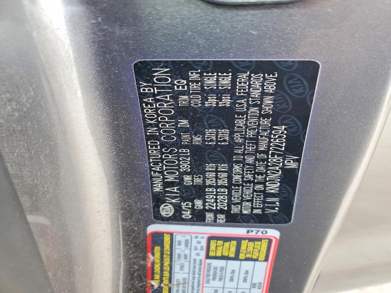 Aukcja sprzedaży 2015 Kia Soul, vin: KNDJN2A28F7226594, numer aukcji: 55948576