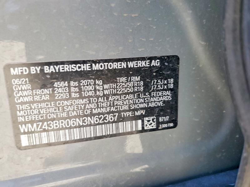 Aukcja sprzedaży 2022 Mini Cooper, vin: WMZ43BR06N3N62367, numer aukcji: 58752386