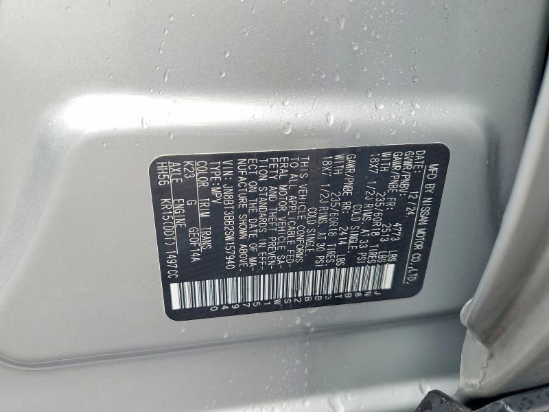 Aukcja sprzedaży 2025 Nissan Rogue, vin: JN8BT3BB2SW157940, numer aukcji: 55454836