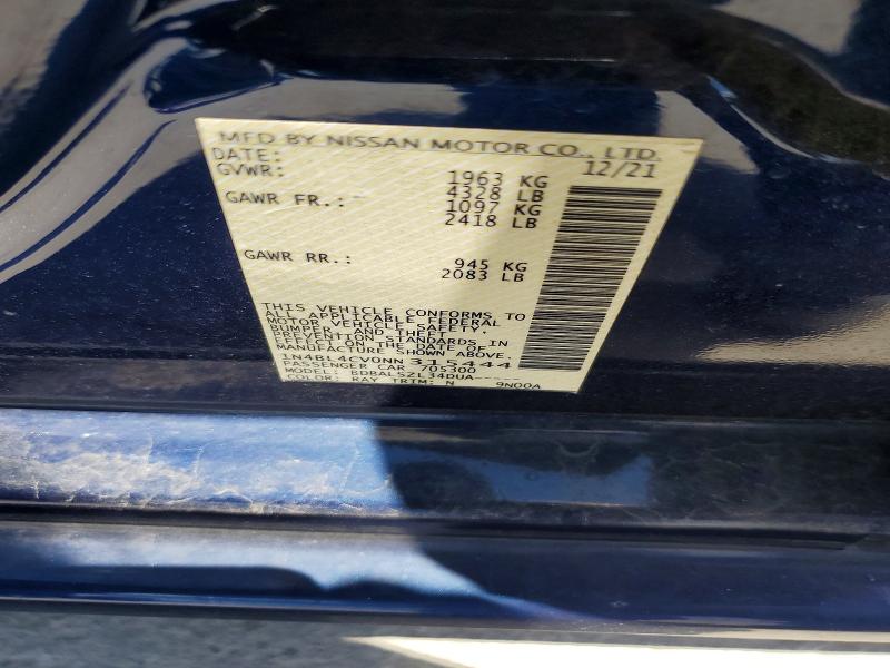 Продажа на аукционе авто 2022 Nissan Altima, vin: 1N4BL4CV0NN315444, номер лота: 55412566