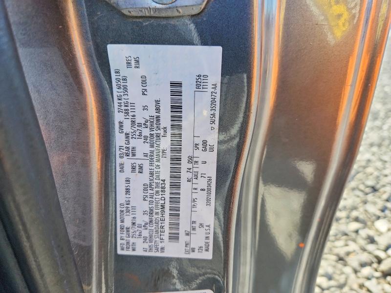 57519396 :رقم المزاد ، 1FTER1EH9MLD18834 vin ، 2021 Ford Ranger مزاد بيع