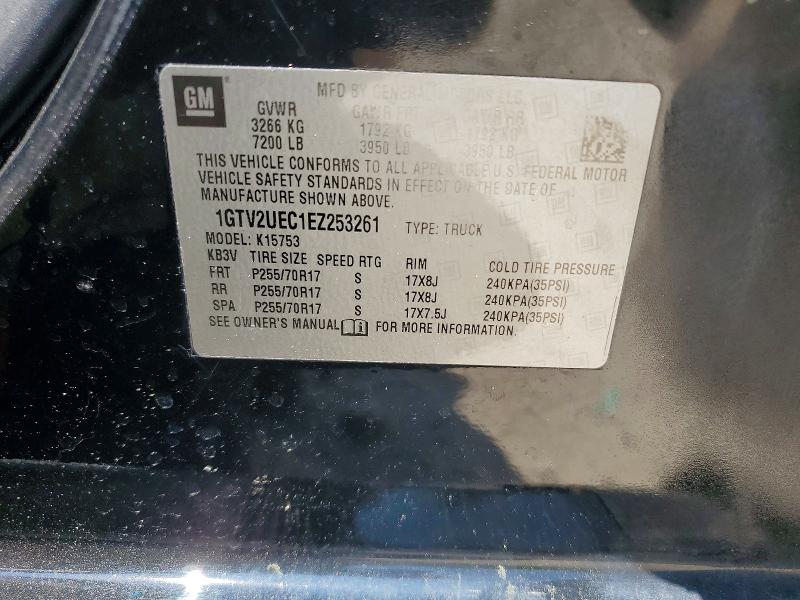 Продаж на аукціоні авто 2014 Gmc Sierra, vin: 1GTV2UEC1EZ253261, номер лоту: 56867156
