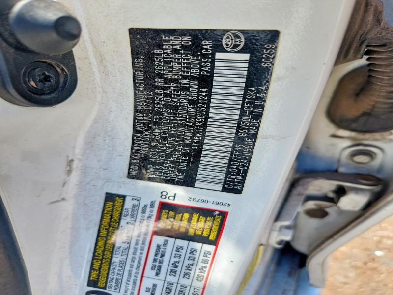 58192366 :رقم المزاد ، 4T1BK1FK9CU521244 vin ، 2012 Toyota Camry مزاد بيع