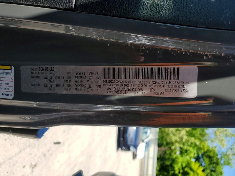 Продажа на аукционе авто 2018 Jeep Wrangler Unlimited, vin: 1C4HJXDNXJW325610, номер лота: 55915086