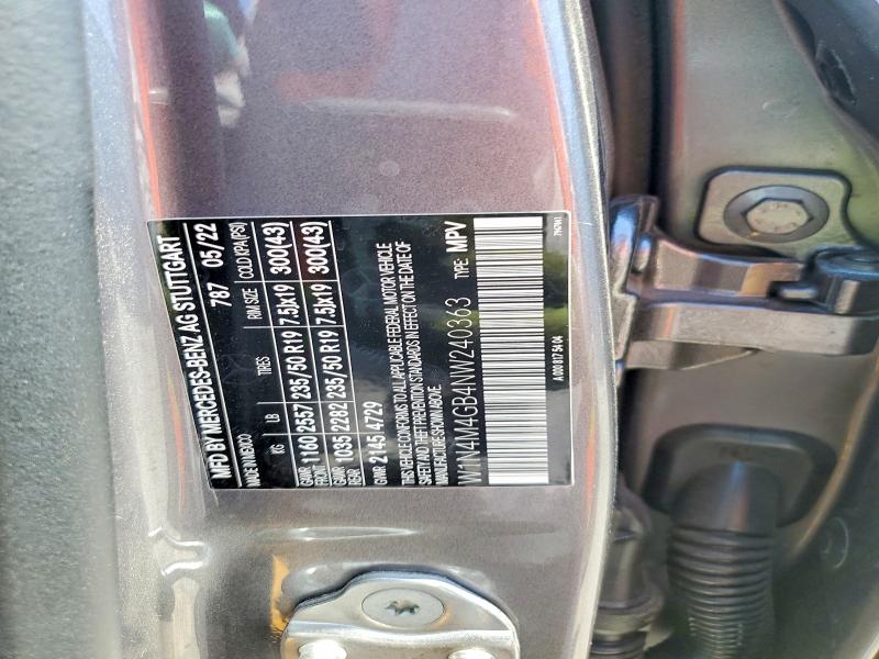 Продажа на аукционе авто 2022 Mercedes-benz Glb, vin: W1N4M4GB4NW240363, номер лота: 57393486