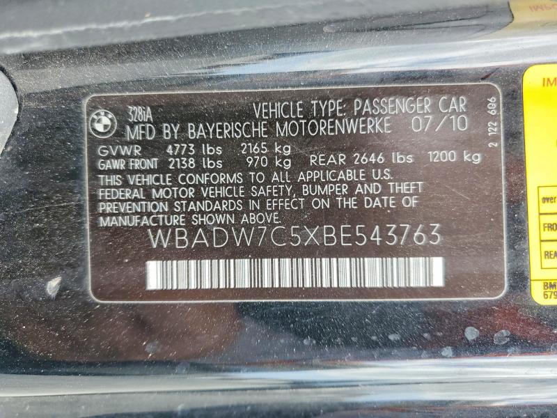 Продажа на аукционе авто 2011 Bmw 328, vin: WBADW7C5XBE543763, номер лота: 85624015