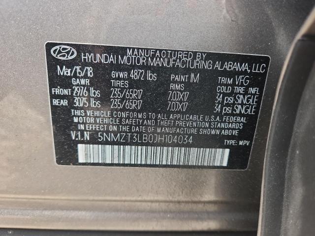 Aukcja sprzedaży 2018 Hyundai Santa Fe Sport, vin: 5NMZT3LB0JH104034, numer aukcji: 56354916