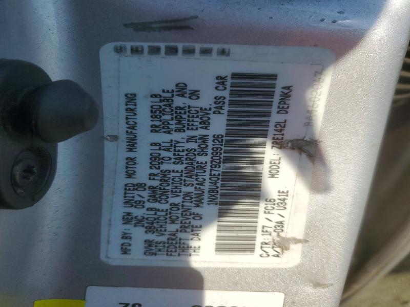 Продаж на аукціоні авто 2009 Toyota Corolla, vin: 1NXBU40E79Z099126, номер лоту: 57072286