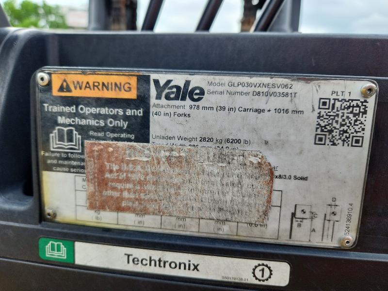 Aukcja sprzedaży 2019 Yale Lift Truck, vin: D810V03581T, numer aukcji: 57747476