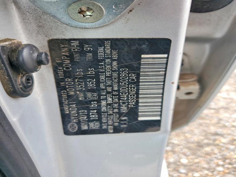 54550636 :رقم المزاد ، KMHCT4AE0DU502863 vin ، 2013 Hyundai Accent مزاد بيع