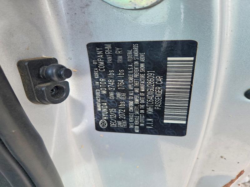 Aukcja sprzedaży 2016 Hyundai Veloster, vin: KMHTC6ADXGU286091, numer aukcji: 56473296