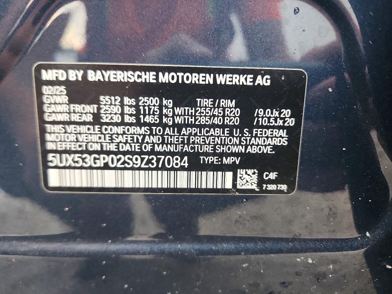 Продаж на аукціоні авто 2025 Bmw X3, vin: 5UX53GP02S9Z37084, номер лоту: 58353786