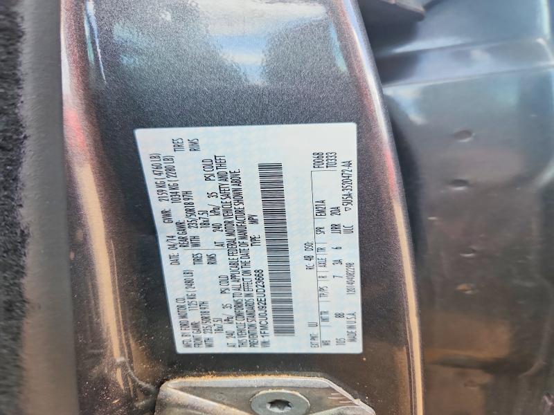 Auction sale of the 2014 Ford Escape, vin: 1FMCU0J92EUD23668, lot number: 57909916