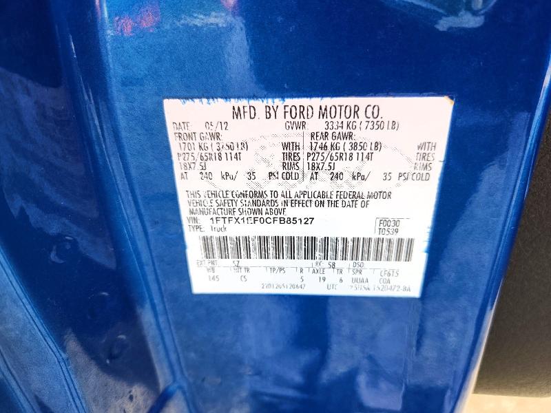 Aukcja sprzedaży 2012 Ford F150, vin: 1FTFX1EF0CFB85127, numer aukcji: 56971716