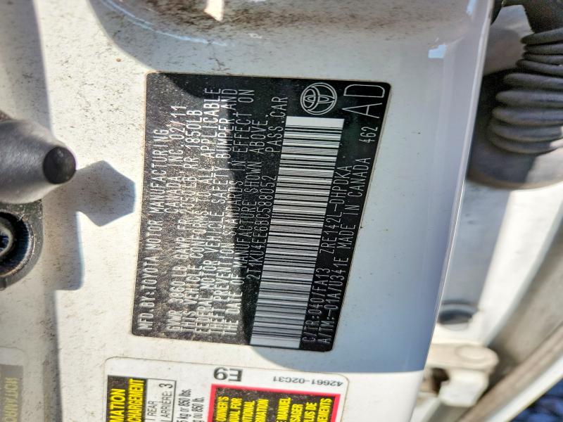 Продажа на аукционе авто 2011 Toyota Matrix, vin: 2T1KU4EE6BC588052, номер лота: 56719556