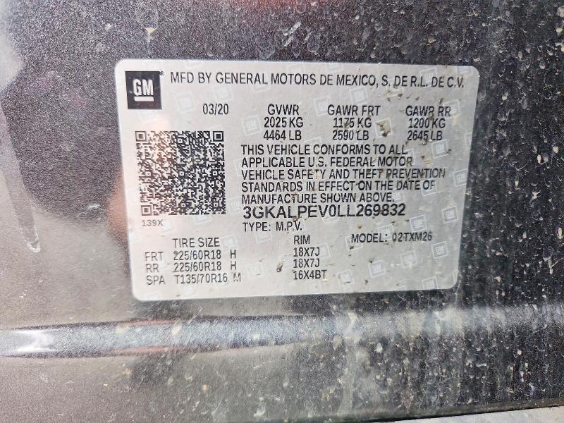 Aukcja sprzedaży 2020 Gmc Terrain, vin: 3GKALPEV0LL269832, numer aukcji: 57578416