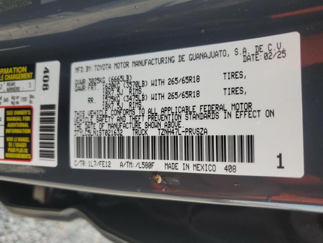 59531036 :رقم المزاد ، 3TYLC5LN1ST021632 vin ، 2025 Toyota Tacoma مزاد بيع