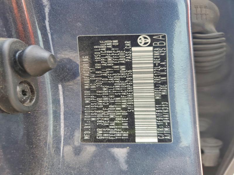 Aukcja sprzedaży 2017 Toyota Corolla, vin: 5YFBURHE6HP678156, numer aukcji: 58645346