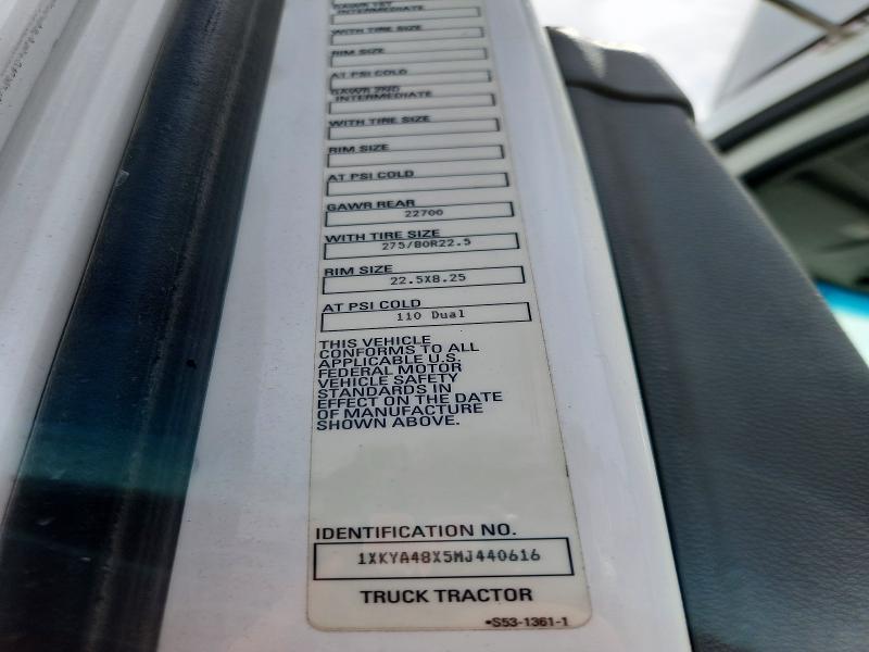 Продаж на аукціоні авто 2021 Kenworth T680, vin: 1XKYA48X5MJ440616, номер лоту: 57916236