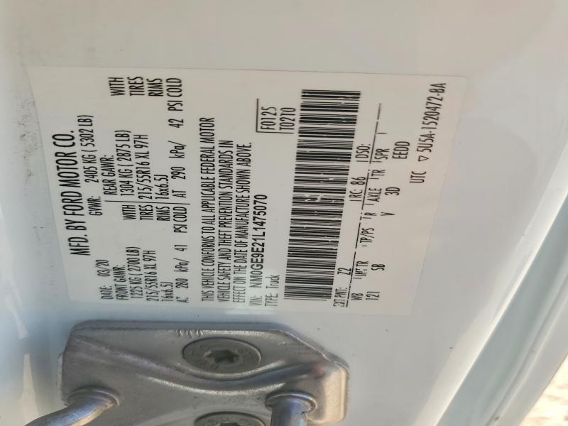 Продажа на аукционе авто 2020 Ford Transit Connect, vin: NM0GE9E21L1475070, номер лота: 56245426