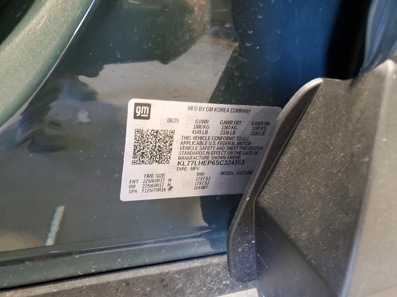 Продаж на аукціоні авто 2025 Chevrolet Trax, vin: KL77LHEP6SC324353, номер лоту: 55009676