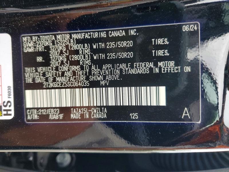 2025 Lexus Nx 350 მანქანა იყიდება აუქციონზე, vin: 2T2KGCEZ5SC064035, აუქციონის ნომერი: 58148726