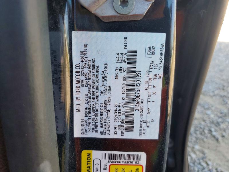 Aukcja sprzedaży 2014 Ford Fusion, vin: 3FA6P0G75ER301921, numer aukcji: 58312796