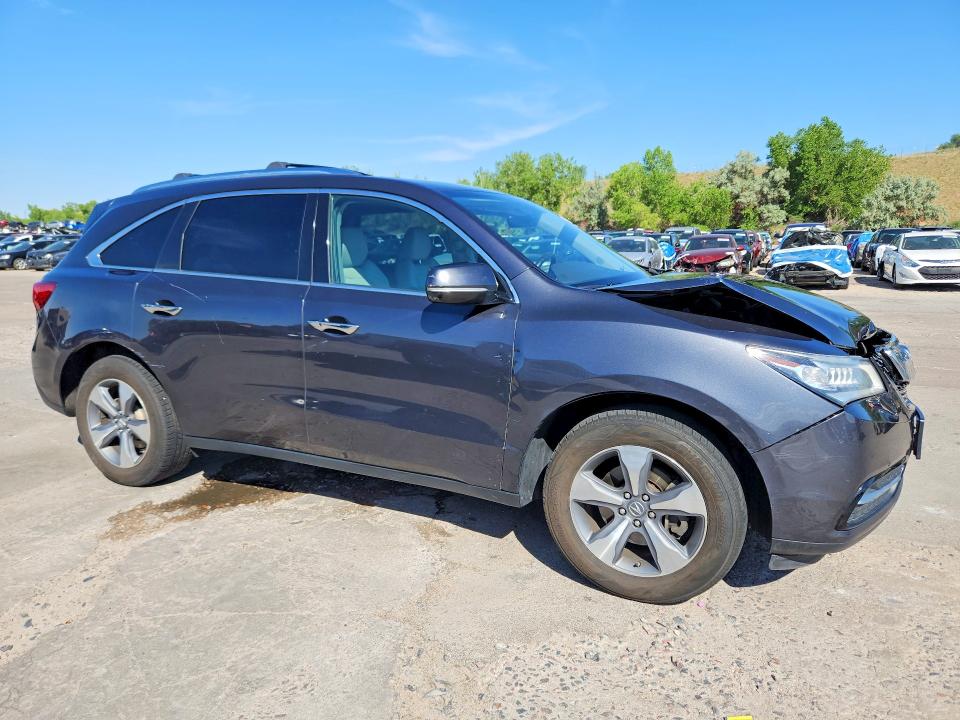 57327016 :رقم المزاد ، 5FRYD4H22GB055323 vin ، 2016 Acura Mdx مزاد بيع
