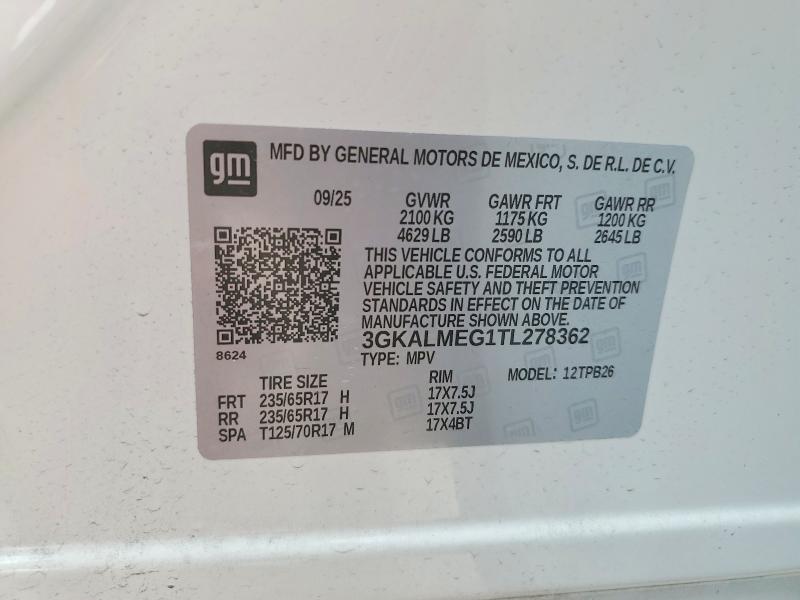 Aukcja sprzedaży 2026 Gmc Terrain, vin: 3GKALMEG1TL278362, numer aukcji: 56615336