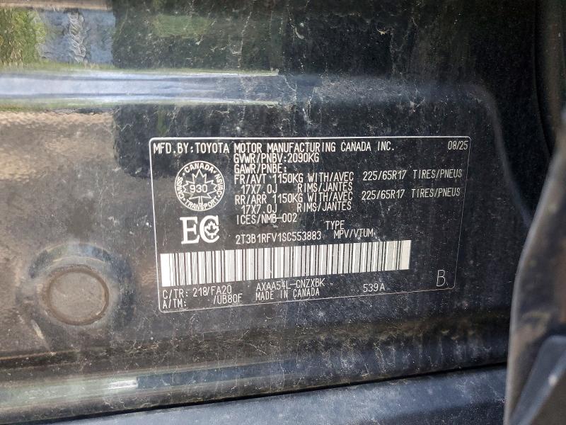 Продажа на аукционе авто 2025 Toyota Rav4, vin: 2T3B1RFV1SC553883, номер лота: 57001156