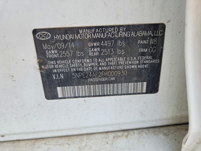 Продажа на аукционе авто 2015 Hyundai Sonata, vin: 5NPE24AF2FH000930, номер лота: 58422596