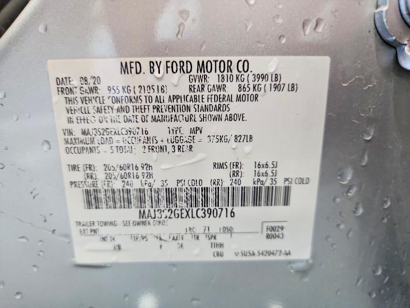 Продаж на аукціоні авто 2020 Ford Ecosport, vin: MAJ3S2GEXLC390716, номер лоту: 55604156