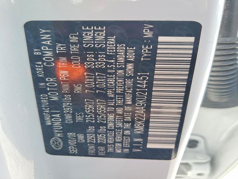 2019 Hyundai Kona მანქანა იყიდება აუქციონზე, vin: KM8K22AA9KU214451, აუქციონის ნომერი: 55564136