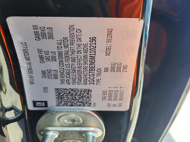 Продаж на аукціоні авто 2021 Chevrolet Colorado, vin: 1GCGTBEN5M1102156, номер лоту: 57671656