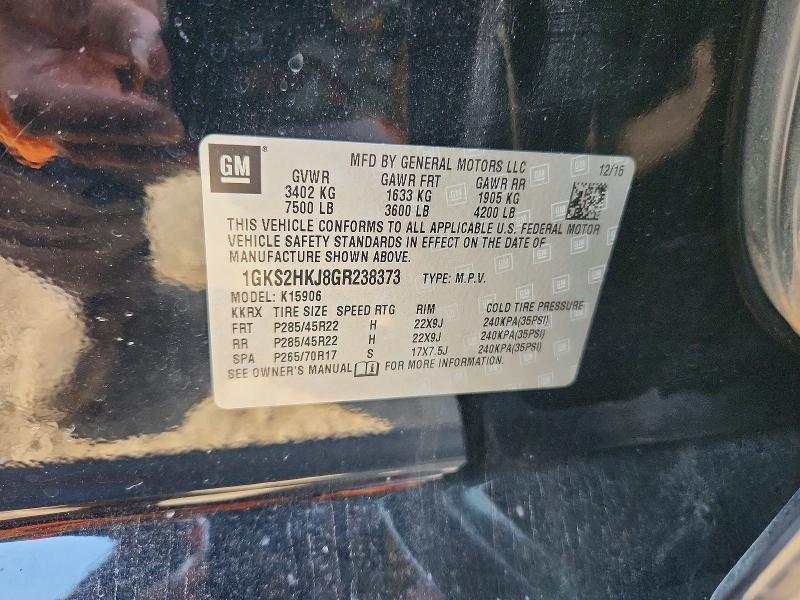Продажа на аукционе авто 2016 Gmc Yukon Xl, vin: 1GKS2HKJ8GR238373, номер лота: 56031436