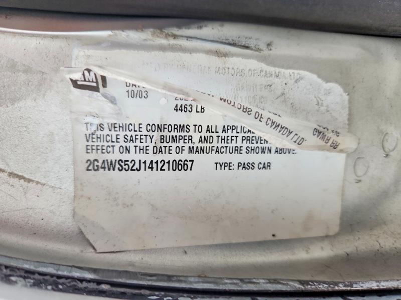 Aukcja sprzedaży 2004 Buick Century, vin: 2G4WS52J141210667, numer aukcji: 57570426