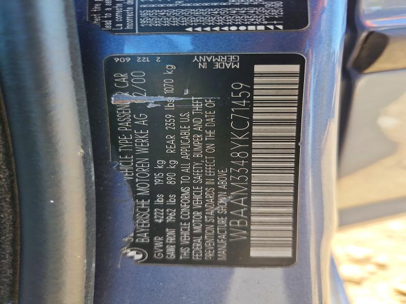 Продаж на аукціоні авто 2000 Bmw 323, vin: WBAAM3348YKC71459, номер лоту: 56595306