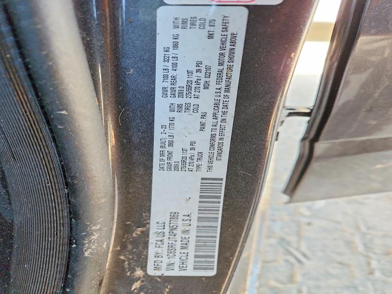 55039116 :رقم المزاد ، 1C6SRFJT4PN577869 vin ، 2023 Ram 1500 مزاد بيع