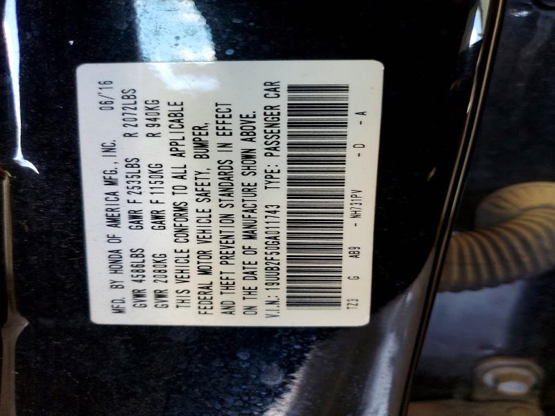 56488006 :رقم المزاد ، 19UUB2F50GA011743 vin ، 2016 Acura Tlx مزاد بيع