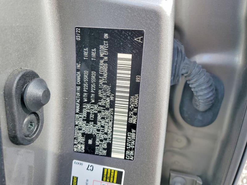 Продажа на аукционе авто 2022 Lexus Rx, vin: 2T2HZMDA9NC337276, номер лота: 58639376