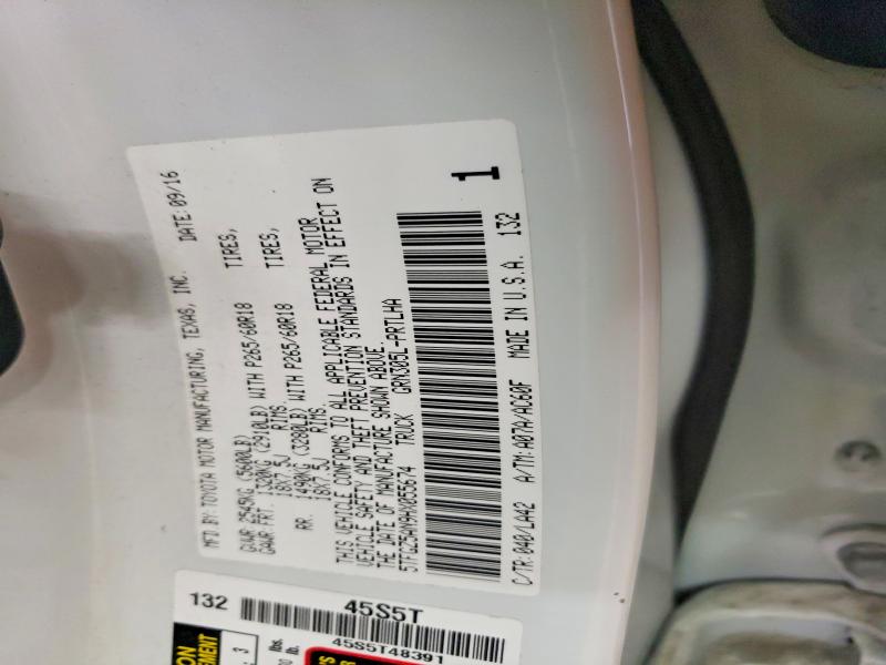 58816746 :رقم المزاد ، 5TFGZ5AN9HX055674 vin ، 2017 Toyota Tacoma مزاد بيع