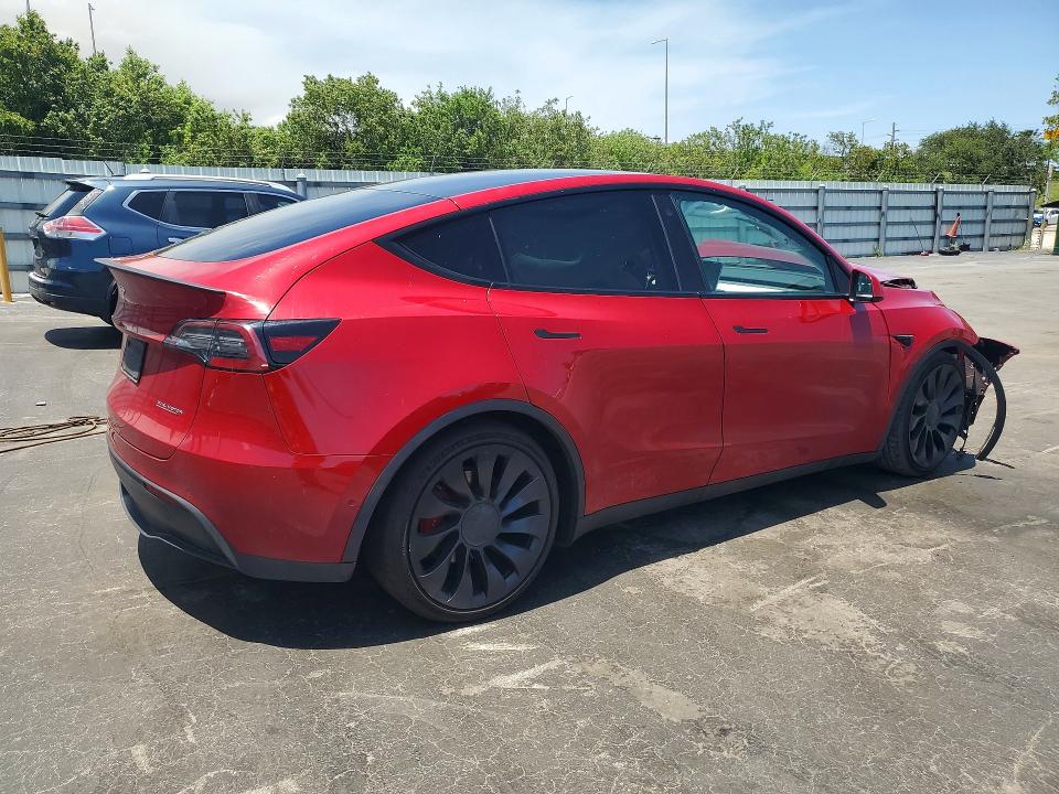 Продажа на аукционе авто 2021 Tesla Model Y, vin: 5YJYGDEF5MF196995, номер лота: 57742496