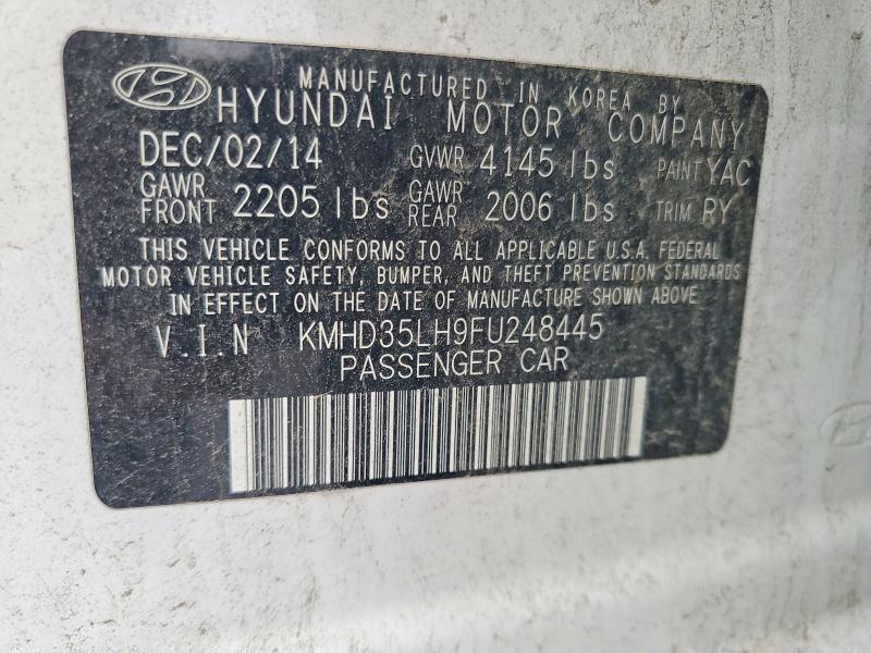 Продаж на аукціоні авто 2015 Hyundai Elantra Gt, vin: KMHD35LH9FU248445, номер лоту: 57254896