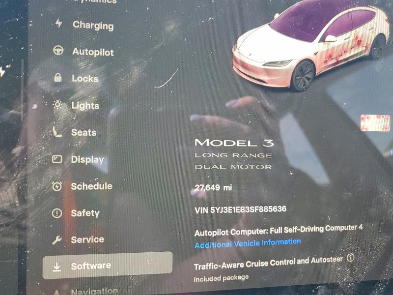 Продажа на аукционе авто 2025 Tesla Model 3, vin: 5YJ3E1EB3SF885636, номер лота: 51359656