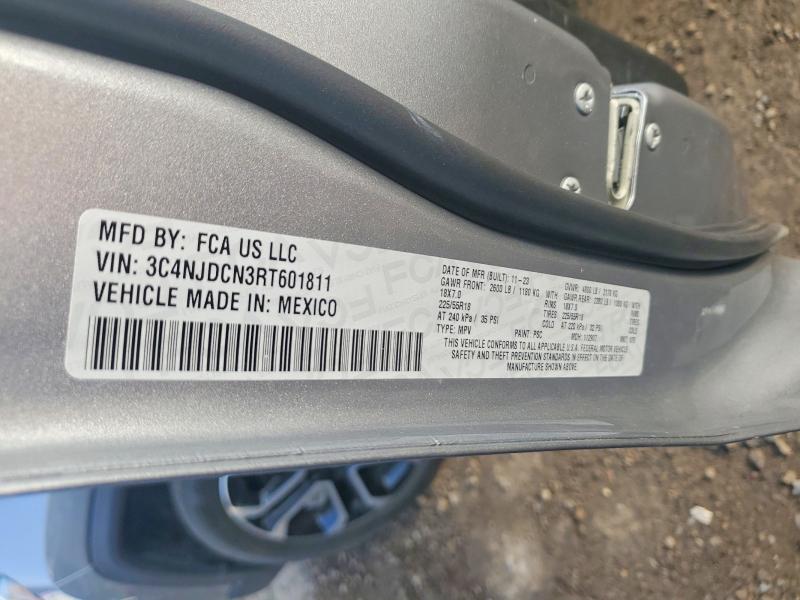2024 Jeep Compass მანქანა იყიდება აუქციონზე, vin: 3C4NJDCN3RT601811, აუქციონის ნომერი: 56626286