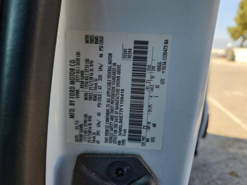 Aukcja sprzedaży 2015 Ford Transit Connect, vin: NM0LS6E77F1199418, numer aukcji: 56110796